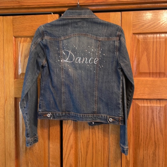 Women’s Trent Trends Embellished Blue Denim ‘Dance’ jacket size small - Picture 2 of 6